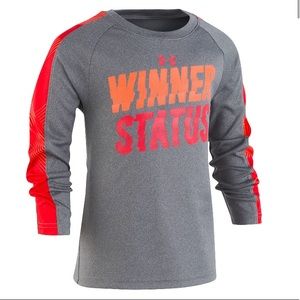 Under Armour longsleeve gray orange shirt 2T 3T
